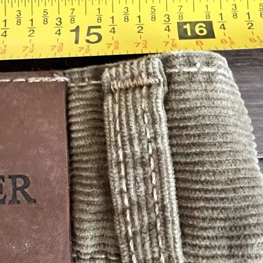 Scott Barber Caspio Five Pocket Jean Cut Corduroy Pants‎ 35 Camel Color